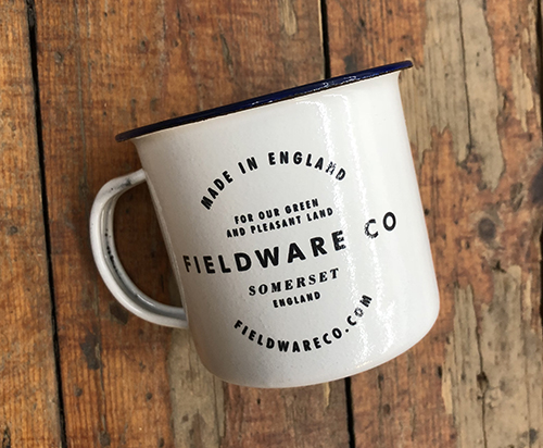 black transfer on white enamel mugblack transfer on white enamel mug